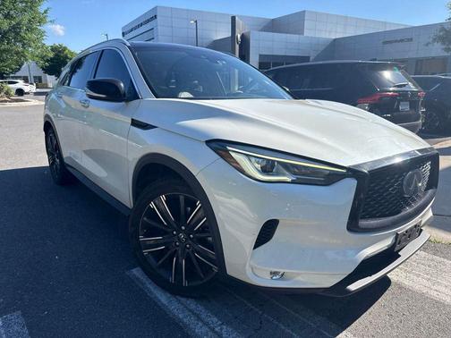 Majestic White 2022 INFINITI QX50 LUXE AWD