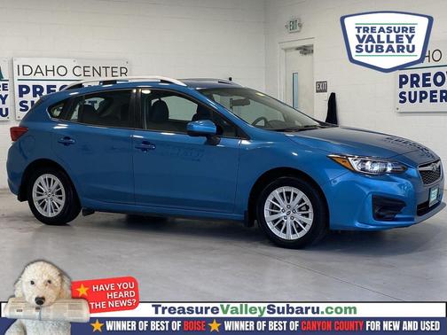 Island Blue Pearl 2017 Subaru Impreza 2.0i Premium