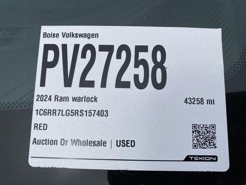 2024 RAM 1500 Classic Warlock Crew Cab 4x4 5'7' Box