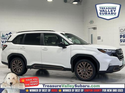 Crystal White Pearl 2026 Subaru Forester Sport