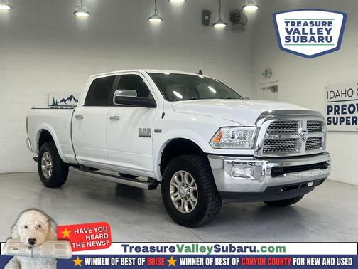 Bright White Clearcoat 2018 RAM 3500 Laramie Crew Cab 4x4 6'4' Box