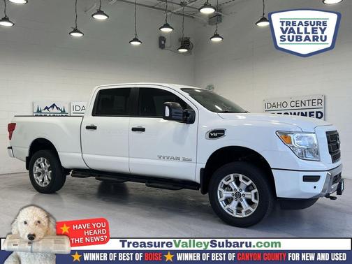 Glacier White 2023 Nissan Titan XD SV