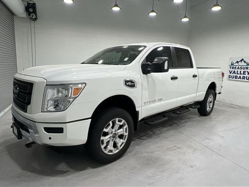 Glacier White 2023 Nissan Titan XD SV