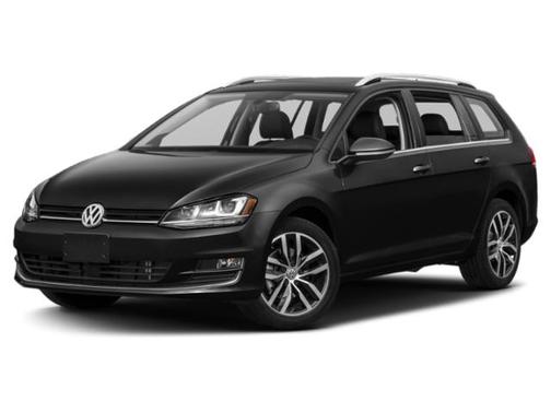 Black 2015 Volkswagen Golf SportWagen TDI SE 4-Door
