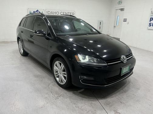 Black 2015 Volkswagen Golf SportWagen TDI SE 4-Door