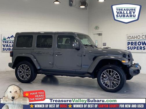 Sting-Gray Clearcoat 2023 Jeep Wrangler 4xe Sahara High Altitude