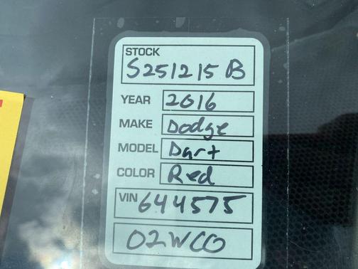 2016 Dodge Dart Limited