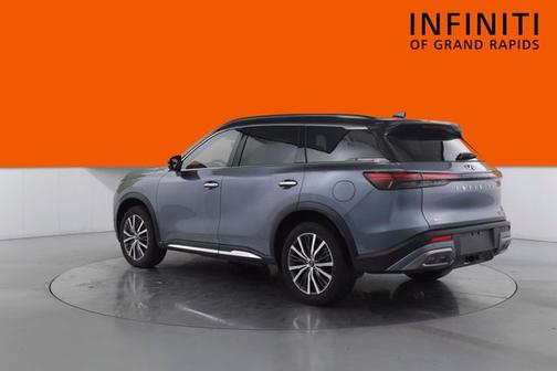 Moonbow Blue/Black Obsidian 2022 INFINITI QX60 Autograph