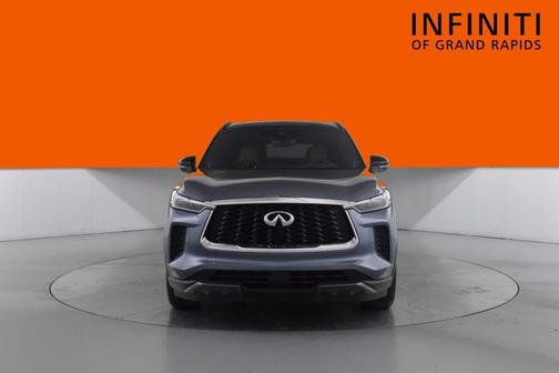 Moonbow Blue/Black Obsidian 2022 INFINITI QX60 Autograph