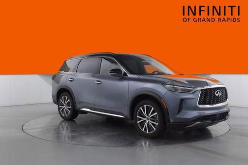 Moonbow Blue/Black Obsidian 2022 INFINITI QX60 AUTOGRAPH