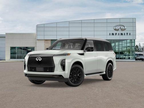 Radiant White/Black Obsidian 2026 INFINITI QX80 AUTOGRAPH AWD