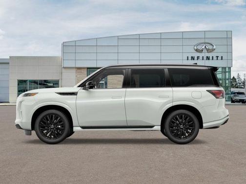 Radiant White/Black Obsidian 2026 INFINITI QX80 AUTOGRAPH AWD