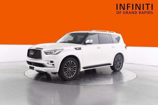 Moonstone White 2022 INFINITI QX80 Luxe