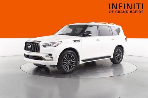 Moonstone White 2023 INFINITI QX80 SENSORY AWD