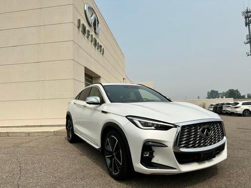 Radiant White 2023 INFINITI QX55 ESSENTIAL