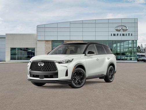 Radiant White/Black Obsidian 2026 INFINITI QX60 SPORT AWD