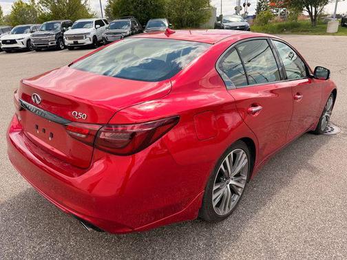 Dynamic Sunstone Red 2023 INFINITI Q50 3.0t SENSORY