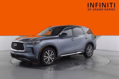 Moonbow Blue/Black Obsidian 2023 INFINITI QX60 AUTOGRAPH