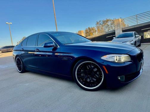 Blue 2012 BMW 550 550i Sedan 4D