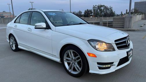 White 2014 Mercedes-Benz C-Class C 250 Sport