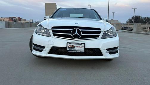 White 2014 Mercedes-Benz C-Class C 250 Sport