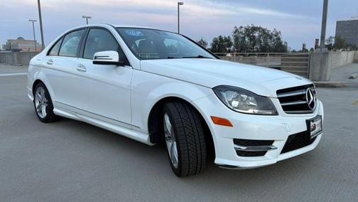 White 2014 Mercedes-Benz C-Class C 250 Sport