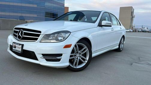White 2014 Mercedes-Benz C-Class C 250 Sport