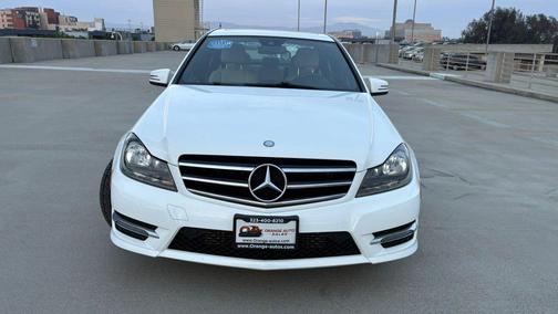 White 2014 Mercedes-Benz C-Class C 250 Sport