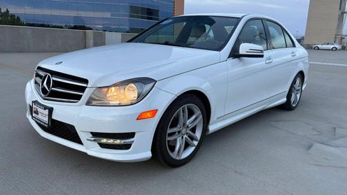 White 2014 Mercedes-Benz C-Class C 250 Sport
