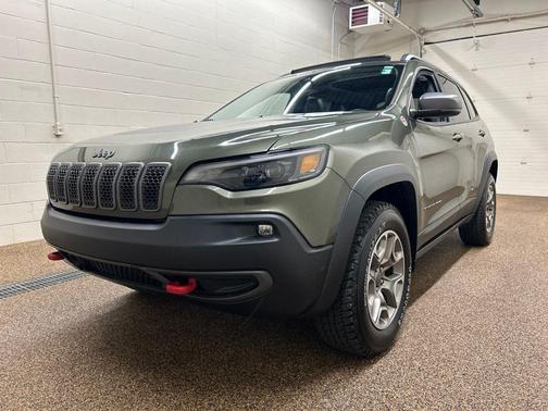 Olive Green Pearlcoat 2021 Jeep Cherokee Trailhawk