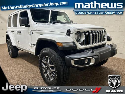 Bright White Clearcoat 2025 Jeep Wrangler Sahara