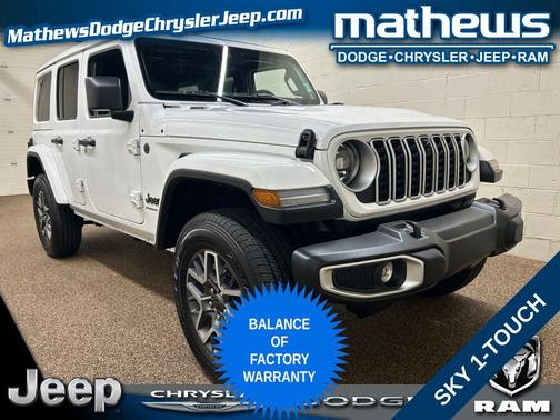 Bright White Clearcoat 2025 Jeep Wrangler Sahara