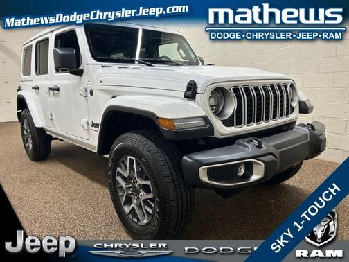Bright White Clearcoat 2025 Jeep Wrangler Sahara