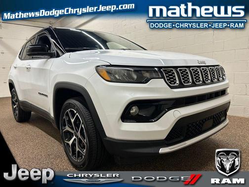 Bright White Clearcoat 2025 Jeep Compass Limited