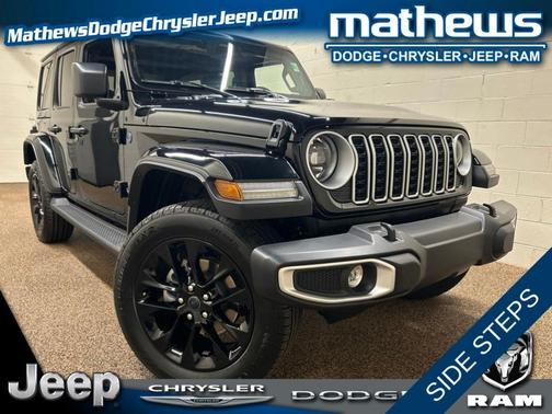 Black Clearcoat 2025 Jeep Wrangler 4xe Sahara