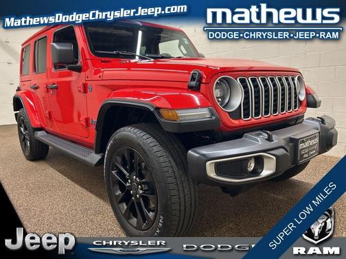 Firecracker Red Clearcoat 2025 Jeep Wrangler 4xe Sahara