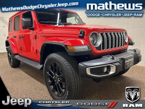 Firecracker Red Clearcoat 2025 Jeep Wrangler 4xe Sahara