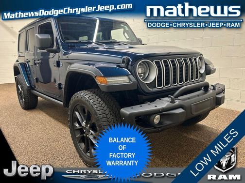 Fathom Blue Pearlcoat 2025 Jeep Wrangler 4xe Sahara