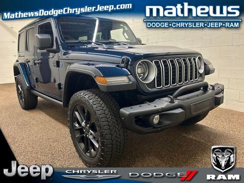 Fathom Blue Pearlcoat 2025 Jeep Wrangler 4xe Sahara