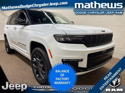 Bright White Clearcoat 2025 Jeep Grand Cherokee L Summit