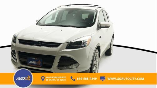 White Platinum Metallic Tri-Coat 2016 Ford Escape Titanium
