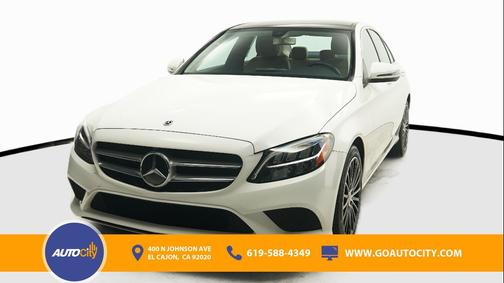 White 2019 Mercedes-Benz C-Class C 300 Sedan