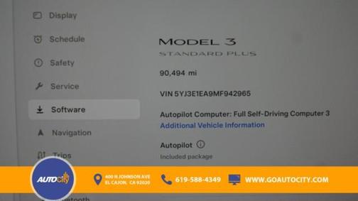 2021 Tesla Model 3 Standard Range Plus