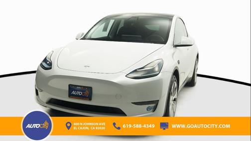 Pearl White Multi-Coat 2021 Tesla Model Y Long Range Dual Motor All-Wheel Drive
