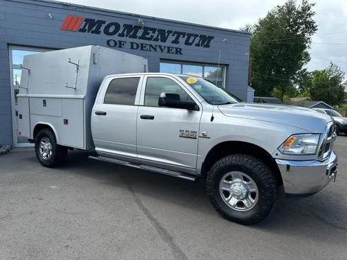 Bright Silver Metallic Clearcoat 2017 RAM 3500 Tradesman Crew Cab 4x4 8' Box