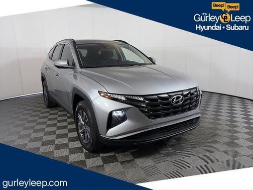 Shimmering Silver 2023 Hyundai TUCSON Hybrid Blue