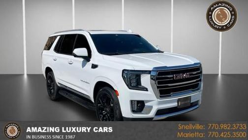 Summit White 2022 GMC Yukon SLT