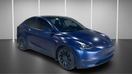 Deep Blue Metallic 2022 Tesla Model Y Performance