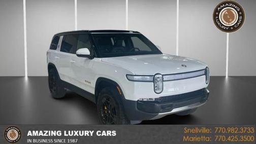 Glacier White 2024 Rivian R1S Adventure