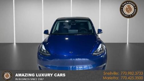 Deep Blue Metallic 2023 Tesla Model Y Long Range